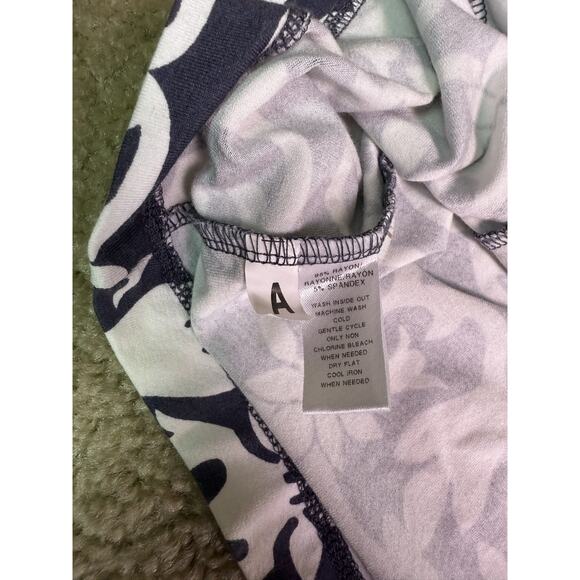 Ann Taylor Loft Women’s Dress Gray White Short Sleeve Knee Length Size XS E105 - Picture 7 of 10